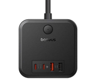 BASEUS sieciowa PowerCombo 30W 3AC+2U+2C 30W 1.5m Cluster Black - 1298074 - zdjęcie 3